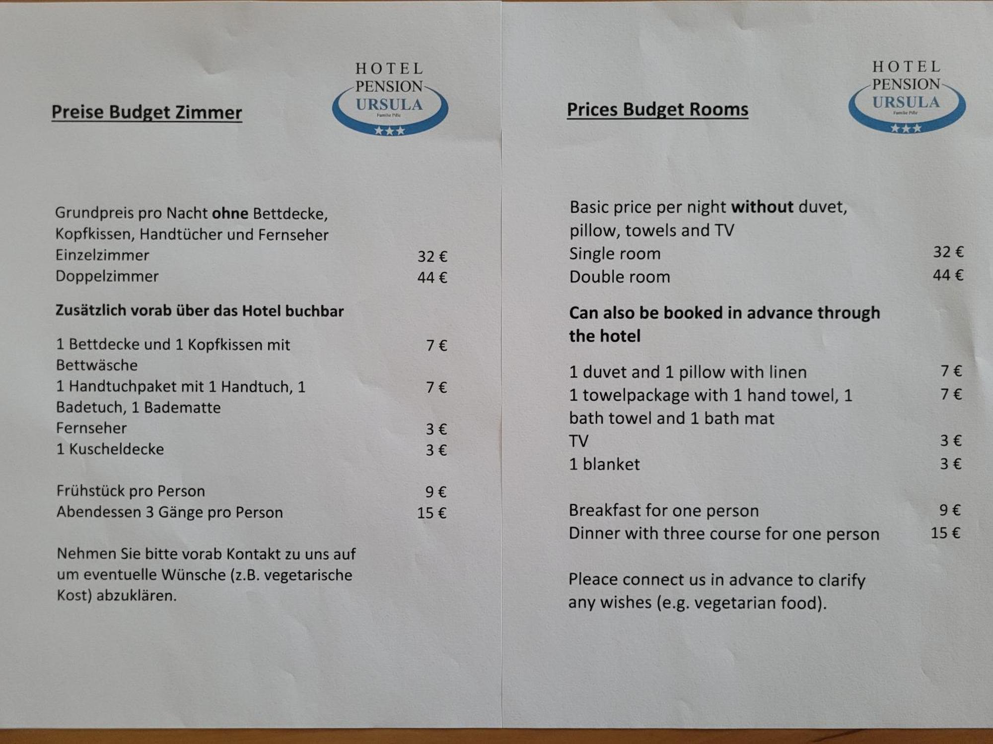 Hotel-Pension Ursula Bad Sachsa Δωμάτιο φωτογραφία